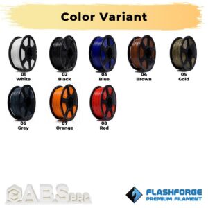 Color Variant ABS Pro 1Kg 1.75mm Filament Hitam